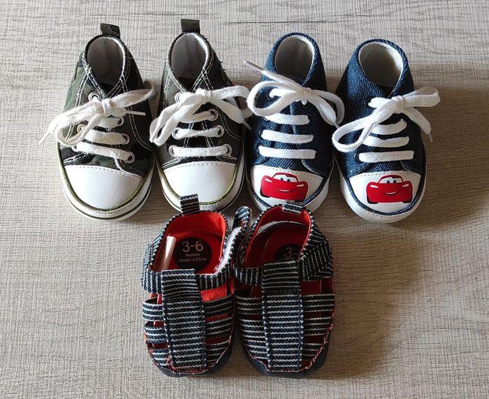 3 paires de chaussures bébé - photo numéro 1