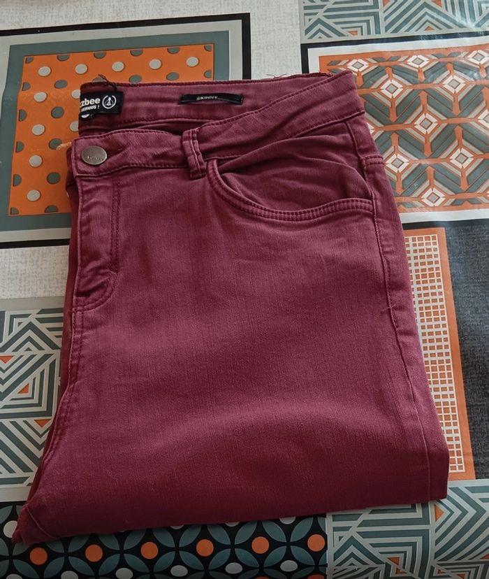 Pantalon bordeaux - photo numéro 2