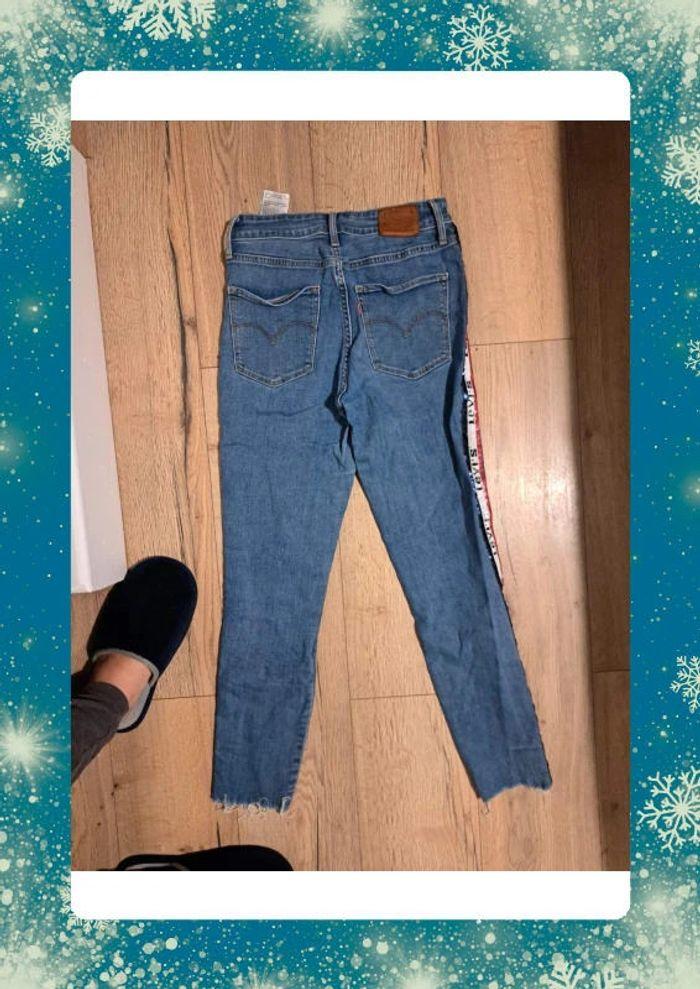 Jean levis high rise skinny W27 bleu - photo numéro 4