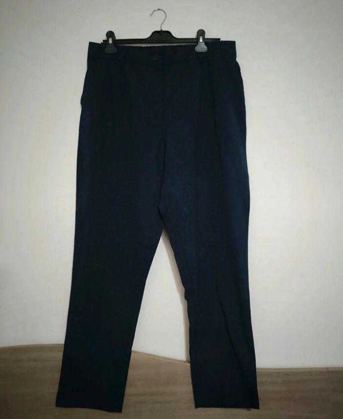 Pantalon style chino bleu marine taille 48 - photo numéro 1