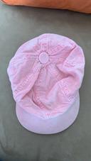 Casquette aspect velours rose taille 56