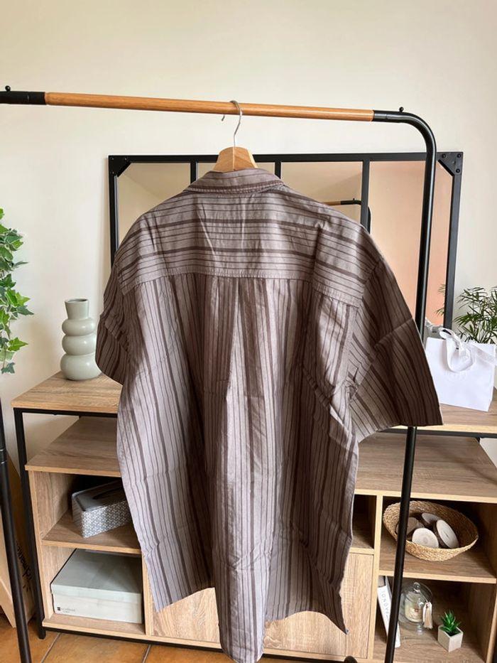 Chemise marron à rayures - photo numéro 3