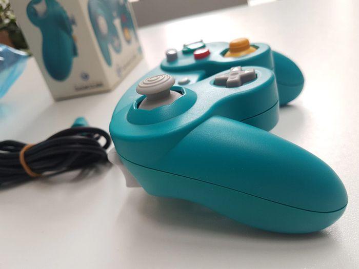 Manette Gamecube Blue Emerald en boite - photo numéro 6