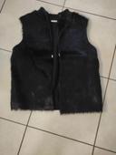 Gilet sans manches fausse fourrure