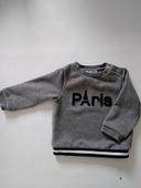 Sweat  gris- Jacadi  - 12 mois