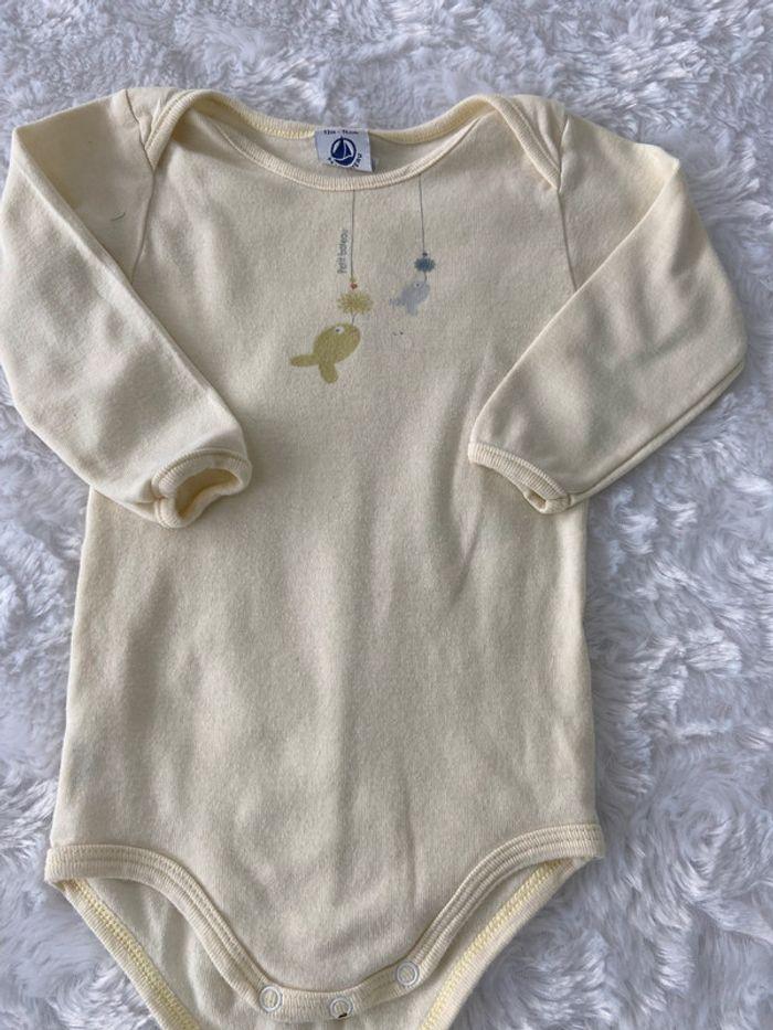 Bodie Body petit bateau jaune pâle 12 mois tbe - photo numéro 2