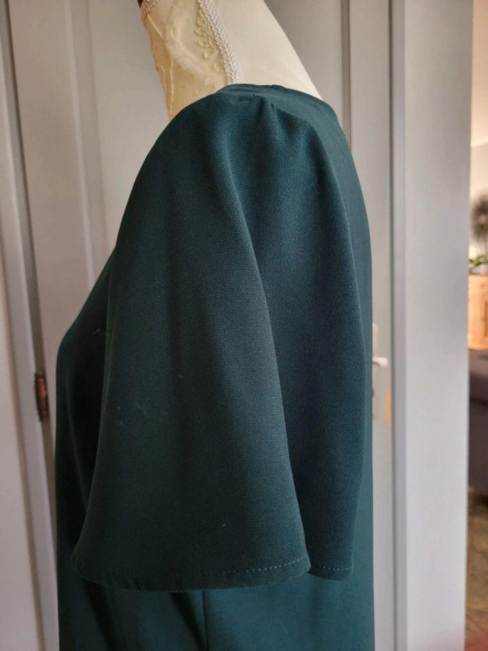 Robe manches courtes verte sapin Camaïeu taille M - photo numéro 5