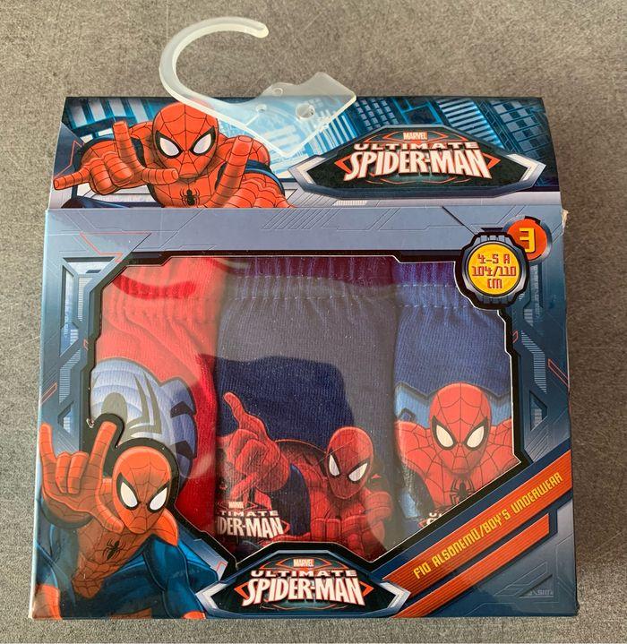 1 lot de 3 slips Spiderman 4/5 ans