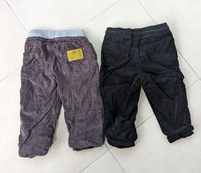 Lot 2 pantalons velours 23 mois - photo numéro 1