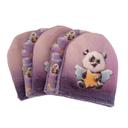 Lot de 5 gants de toilette - pandas de Stillistic