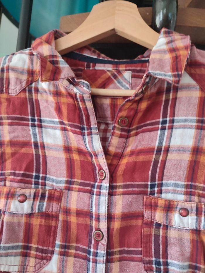 Chemise rouge à carreaux vintage 38 - photo numéro 4