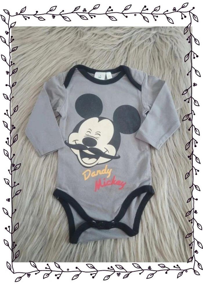 Joli body Mickey Disney 3 mois - photo numéro 1