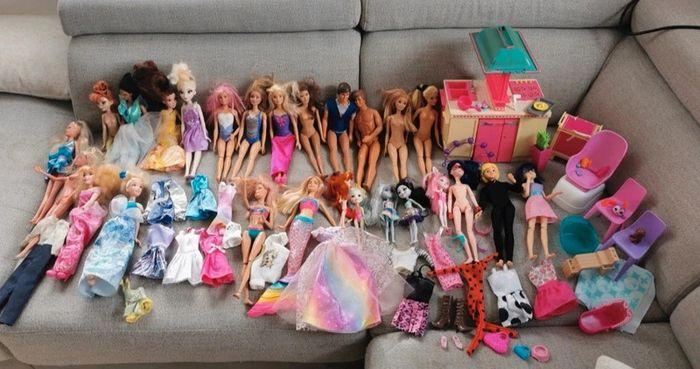 Gros lot de 26 poupées barbie Mattel Ken cuisine américaine 1984 - photo numéro 1