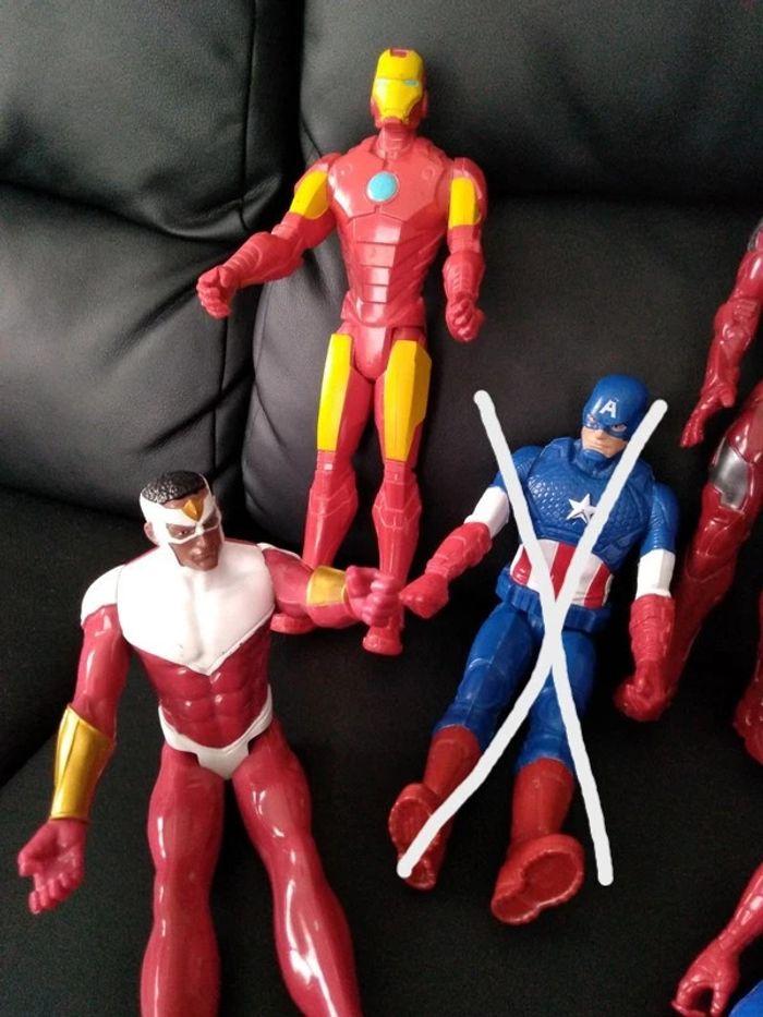 Lot de 3 figurines Héros Marvel marque Hasbro - photo numéro 4