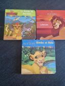 Lot de 3 petits livres roi lion