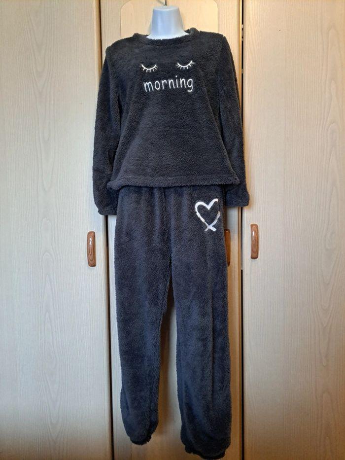 Pyjama chaud gris taille S