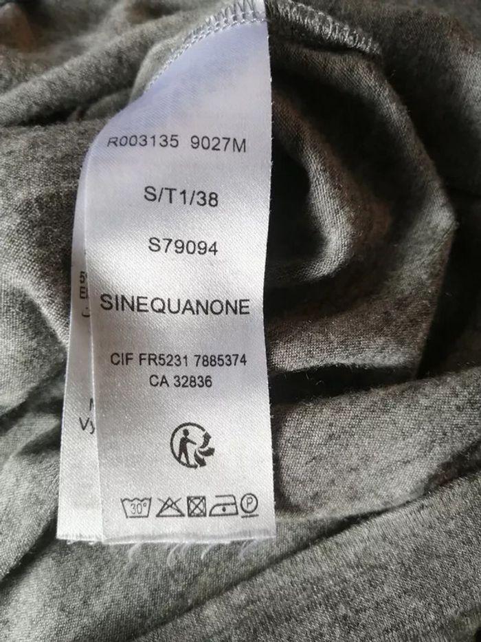 Robe moulante, gris chinée, manches longues, Sinéquanone, 38 - photo numéro 5