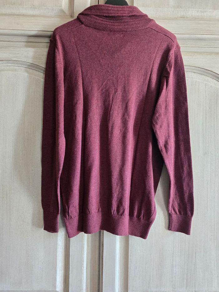 Pull kiabi bordeaux taille L - photo numéro 3