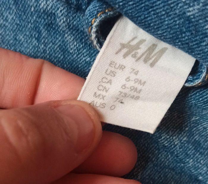 Veste en jeans bi matière H&M - photo numéro 3