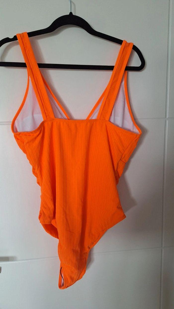 Maillot de bain 1 pièce orange fluo - photo numéro 2