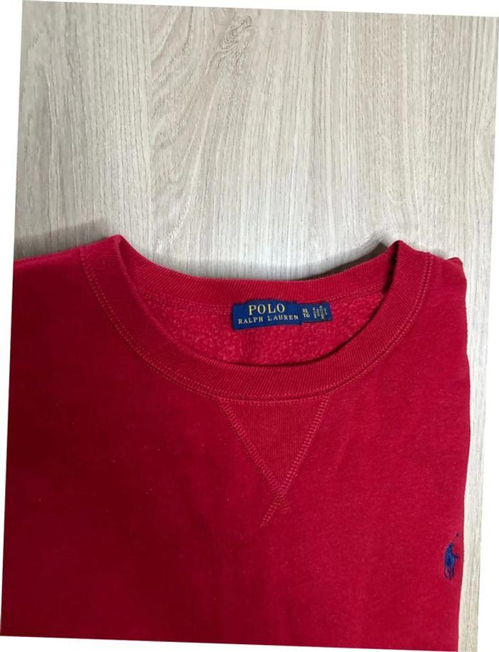 Pull Ralph Lauren Rouge Taille XL Authentique - photo numéro 3