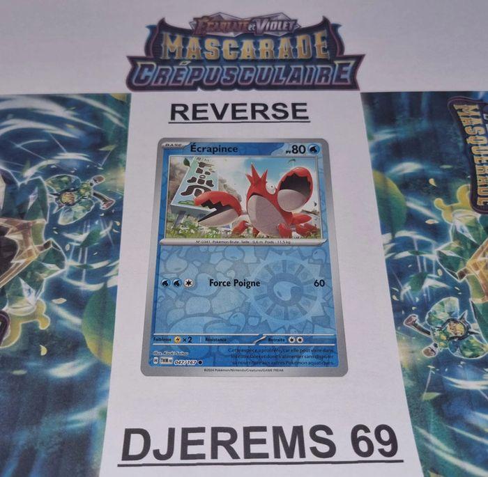 Écrapince Reverse - 047/167 - EV06 - Mascarade Crépusculaire - Carte Pokémon