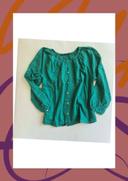 Monoprix blouse verte