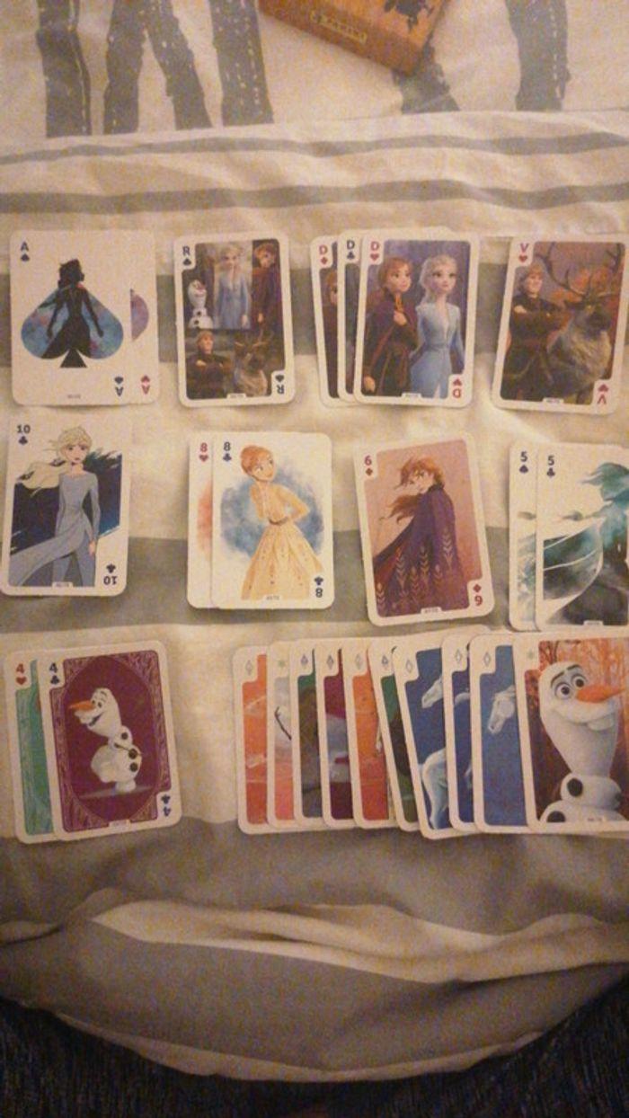 Jeuu de carte la reine des neiges