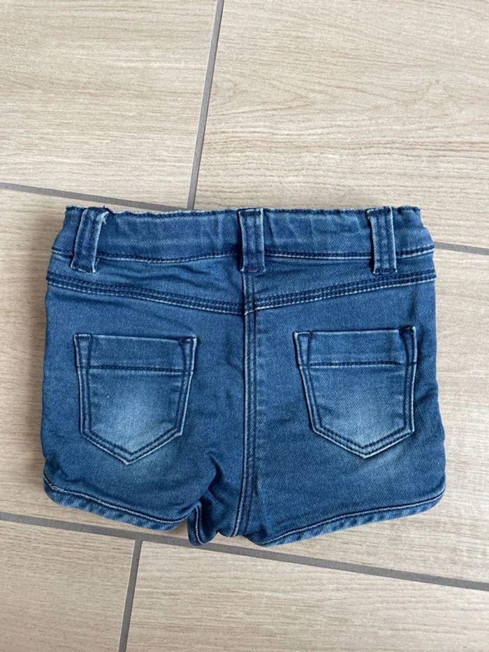 Short jean bleu Kiabi 9 mois - photo numéro 4