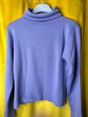 Pull col roulé mauve