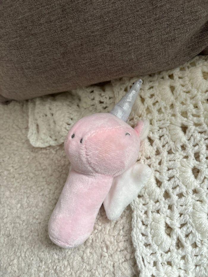 Hochet peluche licorne - photo numéro 1