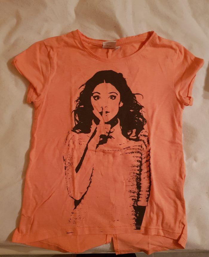 T shirt violetta  orange disney 8 ans - photo numéro 1