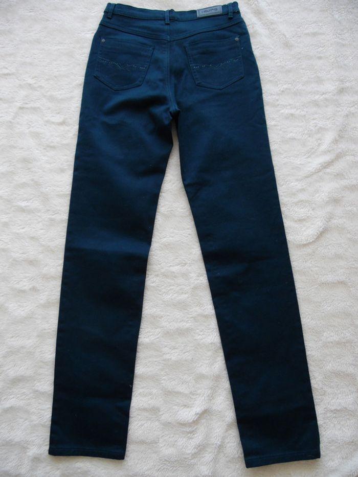 Beau pantalon bleu canard, taille 38. - photo numéro 4