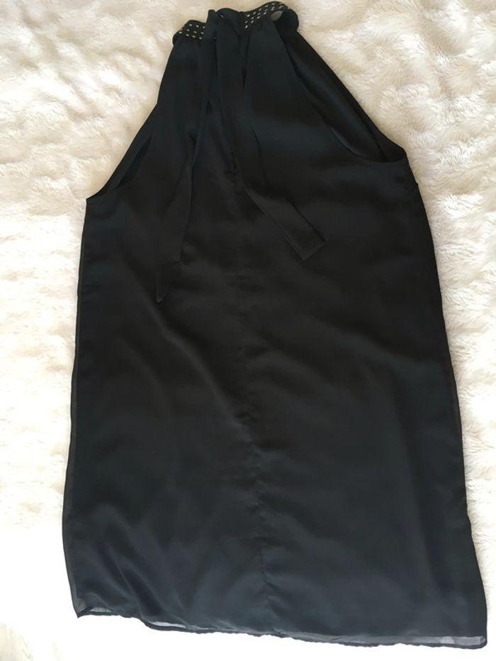 Jolie robe en voile noire, taille 44. - photo numéro 7