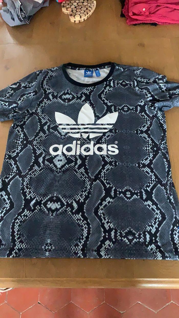 T shirt imprimé python - Taille 38 - Adidas - photo numéro 1