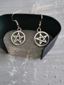 Boucles d'oreilles spirituel pentagramme