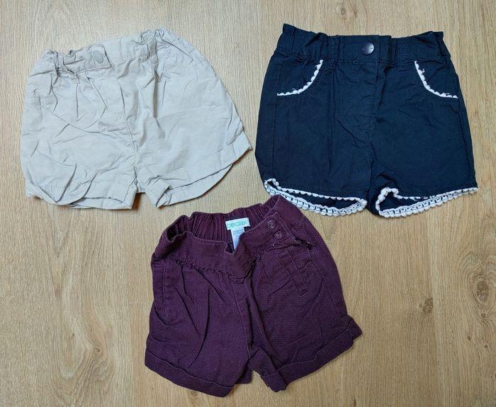 Lot 3 hauts et 3 shorts taille 12 mois - photo numéro 3