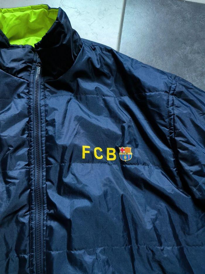 Veste réversible FC Barcelona jaune fluo et bleu marine - photo numéro 6