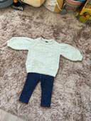 Ensemble pull et legging jean Kiabi 12 mois