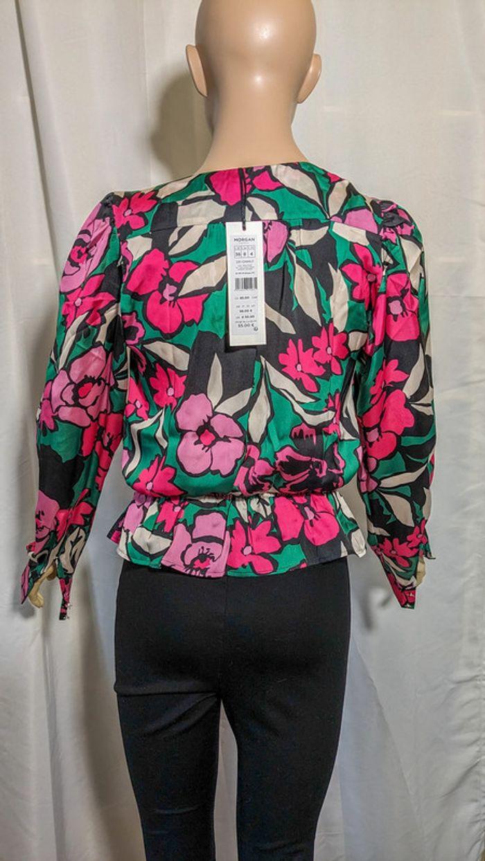 Blouse manches longues imprimé floral taille 36 Morgan - photo numéro 2