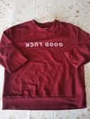 Pull "good luck" taille  10 ans