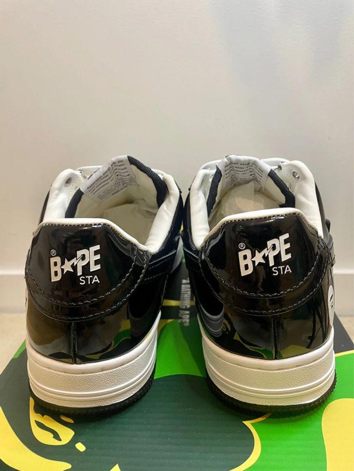 Baskets basses A Bathing Ape Bape Sta Low Enlarged M2 noir et blanche - photo numéro 5