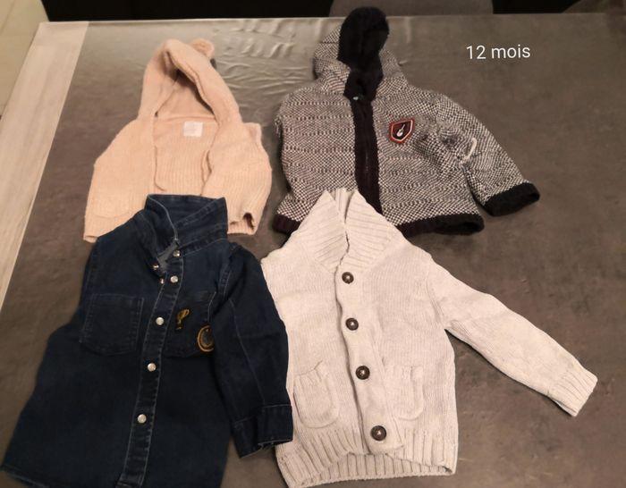 Lot vestes garçon 12 mois