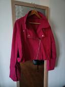 Veste grande taille bordeaux neuve