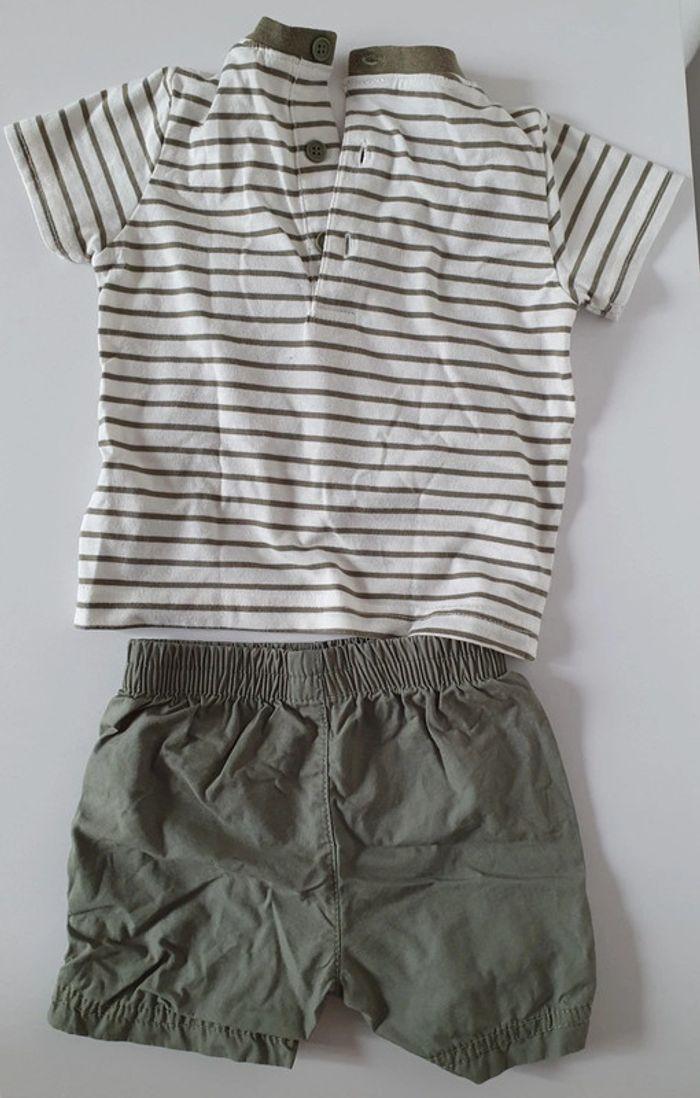 Ensemble T-shirt/short 12 mois - photo numéro 2