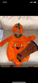 Costume Halloween citrouille 2-3 mois