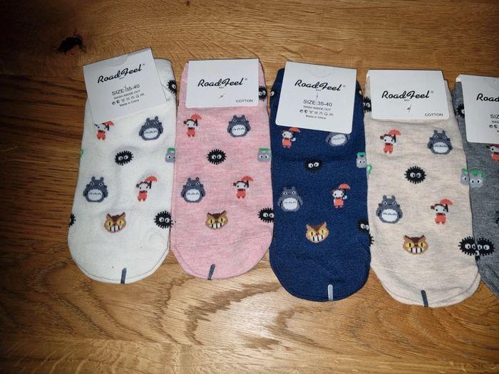 5 paires de chaussettes mon voisin totoro 35/40 - photo numéro 2