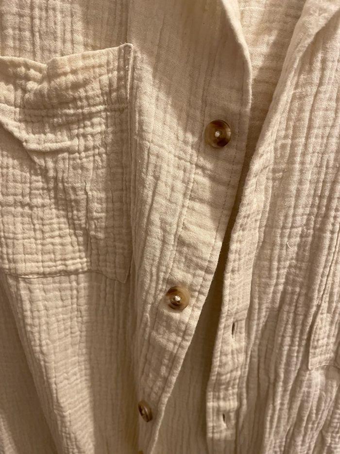 Chemise ou sur chemise beige écru - photo numéro 3