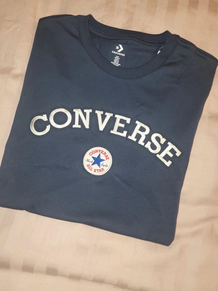 T-shirt Converse bleu marine - photo numéro 1