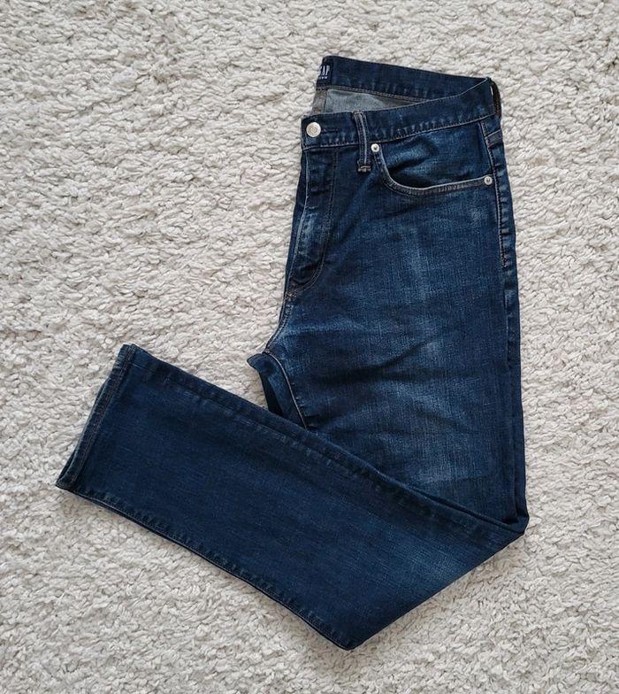 Jean droit bleu foncé Gap Taille 42 - photo numéro 3